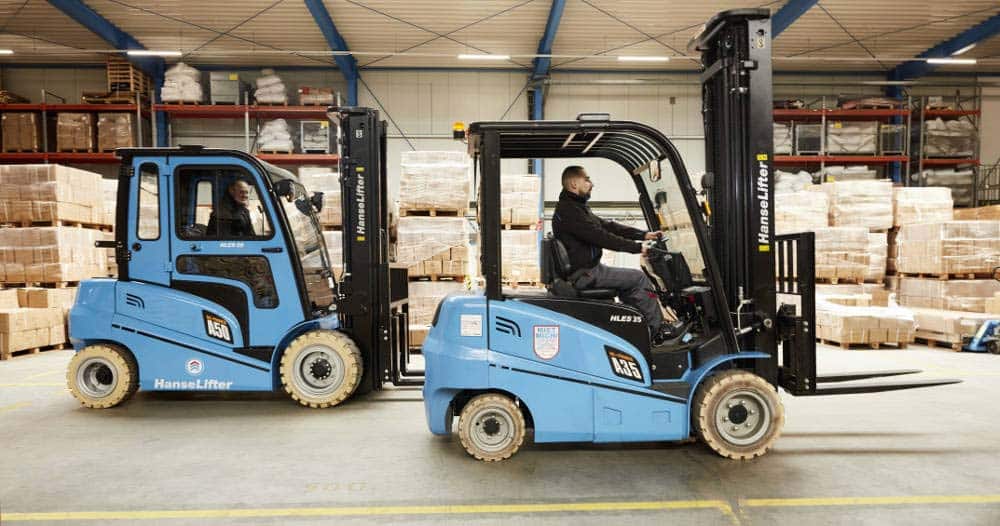 gabelstapler elektrostapler zwei Modelle