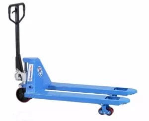 Eine Hubdeichsel dient dazu, die Last auf das Gabelstapler-Gerät zu heben und zu senken.